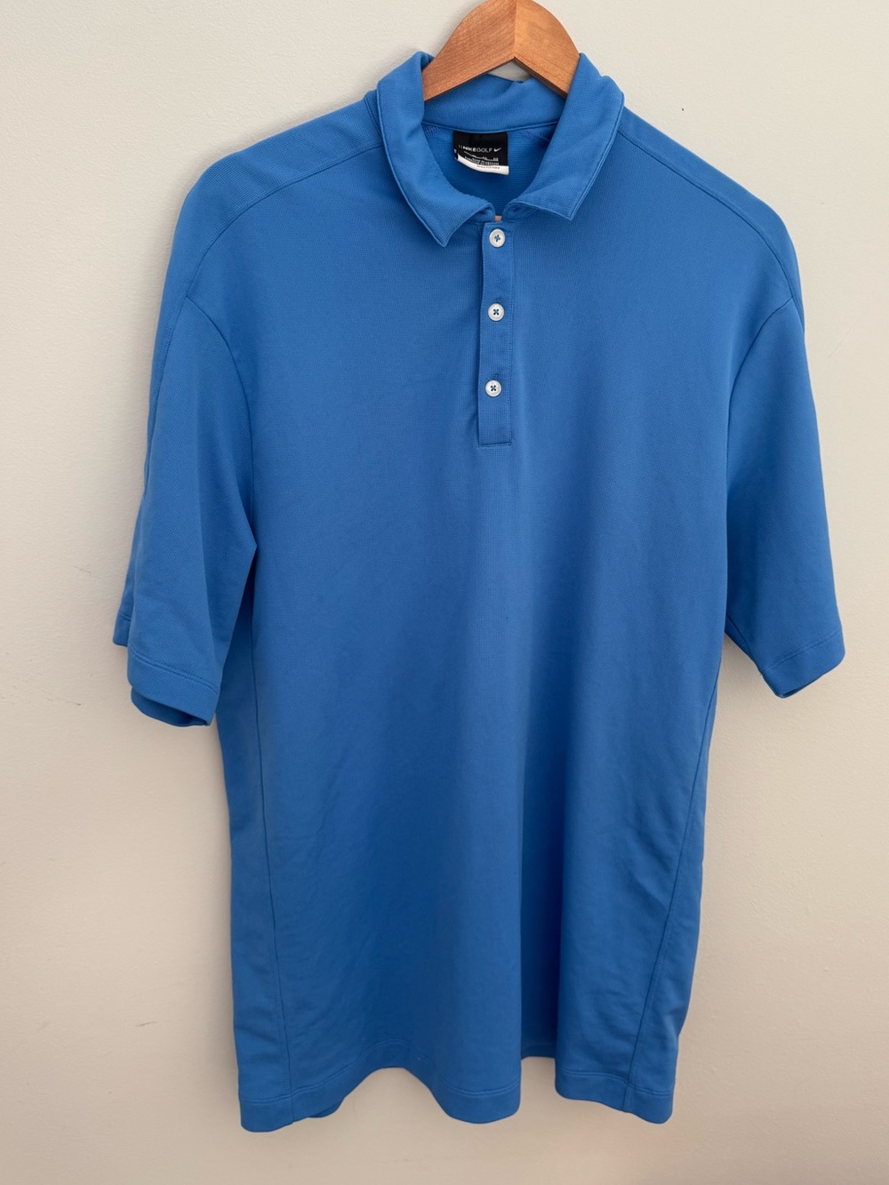 Nike Golf Polo Shirt Blue Fit Dry XL